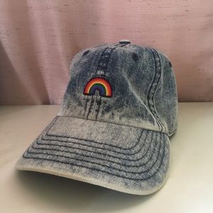 Rainbow Acid Wash Hat